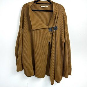 Diane Von Furstenberg Tan Wool Cardigan Sweater Sz M/L